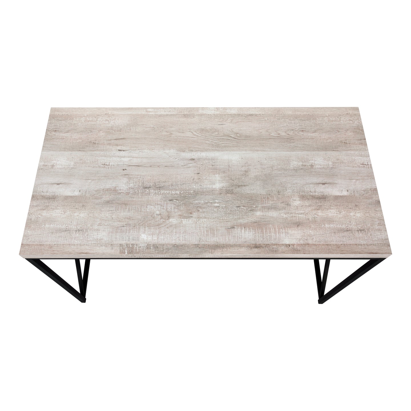I 7452 Computer Desk - 48"L / Taupe Reclaimed Wood / Black Metal - Furniture Depot (7881136537848)