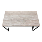 I 7452 Computer Desk - 48"L / Taupe Reclaimed Wood / Black Metal - Furniture Depot (7881136537848)