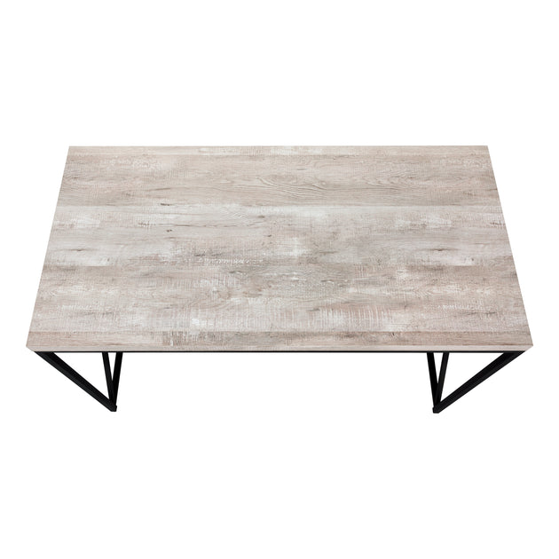 I 7452 Computer Desk - 48"L / Taupe Reclaimed Wood / Black Metal - Furniture Depot (7881136537848)