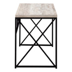 I 7452 Computer Desk - 48"L / Taupe Reclaimed Wood / Black Metal - Furniture Depot (7881136537848)
