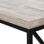I 7452 Computer Desk - 48"L / Taupe Reclaimed Wood / Black Metal - Furniture Depot (7881136537848)