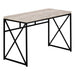 I 7452 Computer Desk - 48"L / Taupe Reclaimed Wood / Black Metal - Furniture Depot (7881136537848)