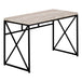 I 7452 Computer Desk - 48"L / Taupe Reclaimed Wood / Black Metal - Furniture Depot (7881136537848)