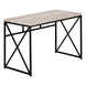 I 7452 Computer Desk - 48"L / Taupe Reclaimed Wood / Black Metal - Furniture Depot (7881136537848)