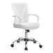 I 7462 Office Chair - White / Chrome Base On Castors - Furniture Depot