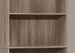 I 7468 Bookcase - 72"H / Dark Taupe With 5 Shelves - Furniture Depot