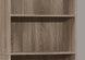 I 7468 Bookcase - 72"H / Dark Taupe With 5 Shelves - Furniture Depot