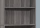 I 7469 Bookcase - 72"H / Grey With 5 Shelves - Furniture Depot
