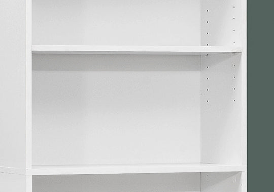 I 7470 Bookcase - 72"H / White With 5 Shelves - Furniture Depot