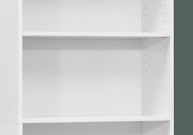 I 7470 Bookcase - 72"H / White With 5 Shelves - Furniture Depot