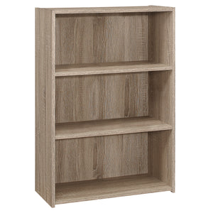 I 7477 Bookcase - 36"H / Dark Taupe With 3 Shelves - Furniture Depot (7881390293240)