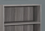 I 7478 Bookcase - 36"H / Grey With 3 Shelves - Furniture Depot