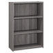 I 7478 Bookcase - 36"H / Grey With 3 Shelves - Furniture Depot