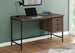 I 7485 Computer Desk - 55"L / Brown Reclaimed Wood / Black Metal - Furniture Depot