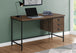 I 7485 Computer Desk - 55"L / Brown Reclaimed Wood / Black Metal - Furniture Depot