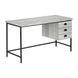 I 7486 Computer Desk - 55"L / Grey Reclaimed Wood / Black Metal - Furniture Depot (7881137225976)