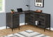 I 7492 Computer Desk - 60"L / Dark Grey L-Shaped Corner - Furniture Depot (7881137389816)