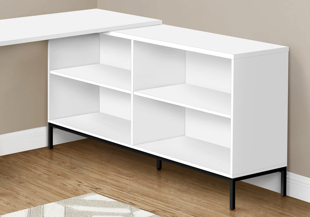I 7494 Computer Desk - 60"L / White L-Shaped Corner - Furniture Depot (7881137488120)
