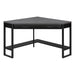 I 7503 Computer Desk - 42"L / Black / Grey Top Corner / Black - Furniture Depot