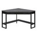 I 7503 Computer Desk - 42"L / Black / Grey Top Corner / Black - Furniture Depot