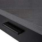 I 7503 Computer Desk - 42"L / Black / Grey Top Corner / Black - Furniture Depot