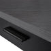 I 7503 Computer Desk - 42"L / Black / Grey Top Corner / Black - Furniture Depot