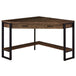 I 7504 Computer Desk - 42"L / Brown Reclaimed Wood Corner - Furniture Depot (7881137651960)
