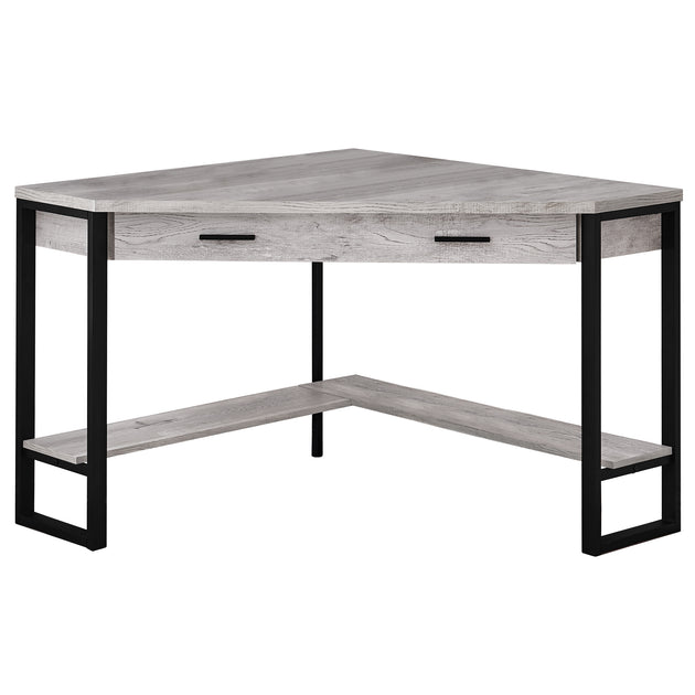 I 7505 Computer Desk - 42"L / Grey Reclaimed Wood Corner - Furniture Depot (7881137684728)