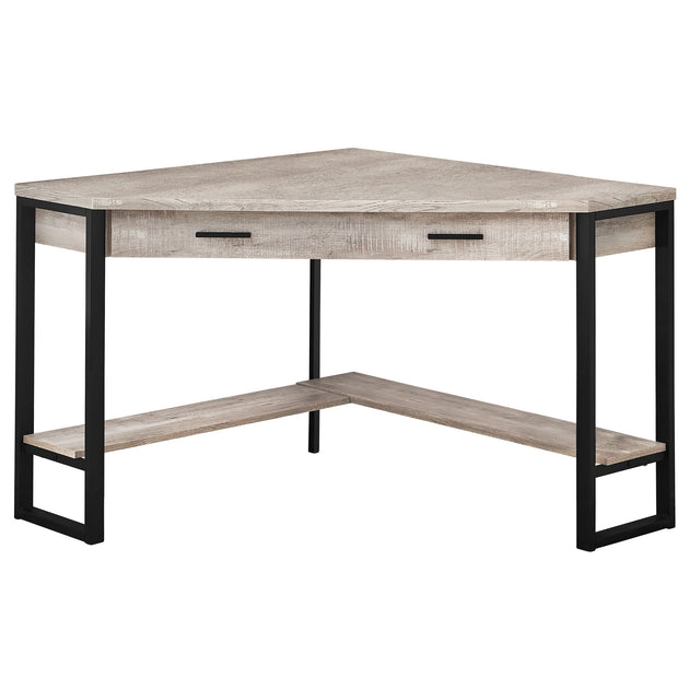 I 7506 Computer Desk - 42"L / Taupe Reclaimed Wood Corner - Furniture Depot (7881137717496)