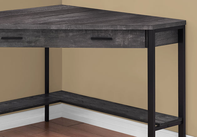 I 7507 Computer Desk - 42"L / Black Reclaimed Wood Corner - Furniture Depot (7881137750264)