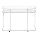 I 7520 Computer Desk - 48"L / Glossy White / Chrome Metal - Furniture Depot