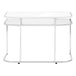 I 7520 Computer Desk - 48"L / Glossy White / Chrome Metal - Furniture Depot
