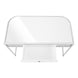 I 7520 Computer Desk - 48"L / Glossy White / Chrome Metal - Furniture Depot