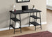 I 7522 Computer Desk - 48"L / Black / Black Metal - Furniture Depot