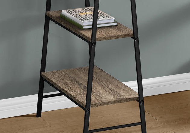 I 7523 Computer Desk - 48"L / Dark Taupe / Black Metal - Furniture Depot