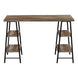 I 7525 Computer Desk - 48"L / Brown Reclaimed Wood / Black Metal - Furniture Depot (7881137979640)