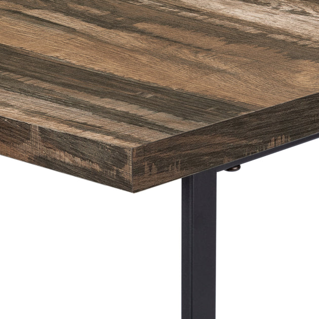 I 7525 Computer Desk - 48"L / Brown Reclaimed Wood / Black Metal - Furniture Depot (7881137979640)