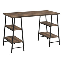 Load image into Gallery viewer, I 7525 Computer Desk - 48&quot;L / Brown Reclaimed Wood / Black Metal - Furniture Depot (7881137979640)