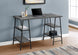 I 7526 Computer Desk - 48"L / Grey Stone-Look / Black Metal - Furniture Depot