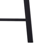 I 7527 Computer Desk - 48"L / White Marble-Look / Black Metal - Furniture Depot
