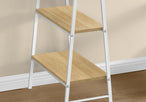 I 7529 Computer Desk - 48"L / Natural / White Metal - Furniture Depot (7881138110712)