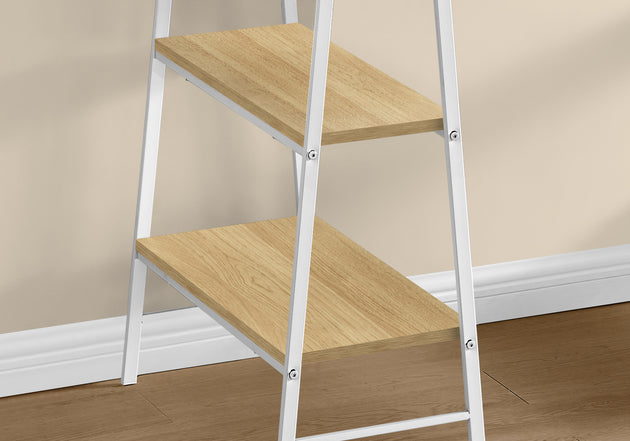 I 7529 Computer Desk - 48"L / Natural / White Metal - Furniture Depot (7881138110712)