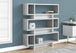 I 7532 Bookcase - 55"H / White / Cement-Look Modern Style - Furniture Depot