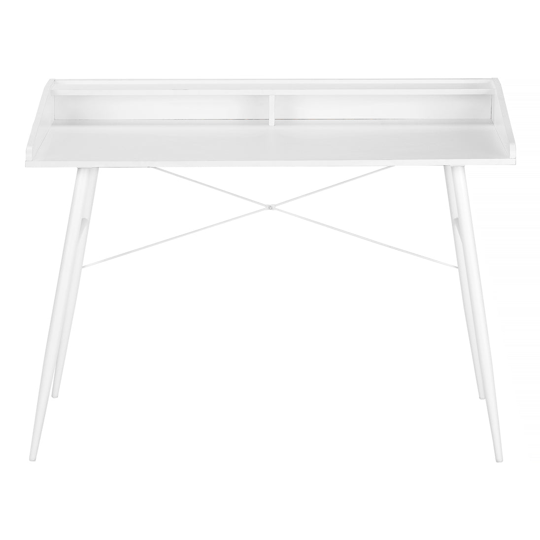 I 7535 Computer Desk - 48"L / White / White Metal - Furniture Depot