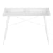 I 7535 Computer Desk - 48"L / White / White Metal - Furniture Depot