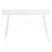 I 7535 Computer Desk - 48"L / White / White Metal - Furniture Depot