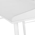 I 7535 Computer Desk - 48"L / White / White Metal - Furniture Depot