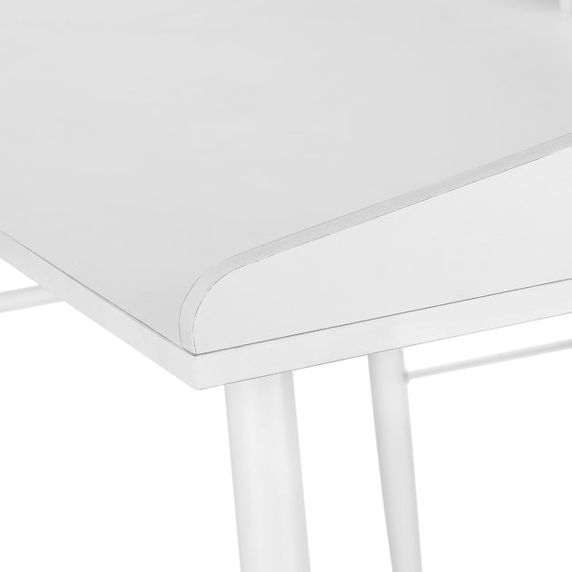 I 7535 Computer Desk - 48"L / White / White Metal - Furniture Depot