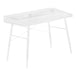 I 7535 Computer Desk - 48"L / White / White Metal - Furniture Depot