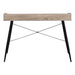I 7536 Computer Desk - 48"L / Dark Taupe / Black Metal - Furniture Depot (7881138405624)